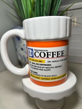 ☕ BigMouth Inc. Prescription Coffee Mug – Hilarious Caffeine Therapy! 12oz